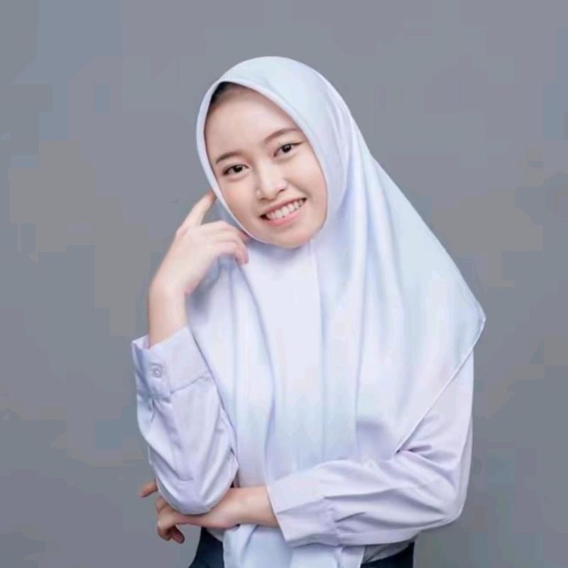 Hijab Segi Empat Anak Sekolah SMP dan SMA / Kerudung Segi 4 Basic Voal Polos Jahit Tepi Rapi Muslim Nyaman Instan Terbaru 3