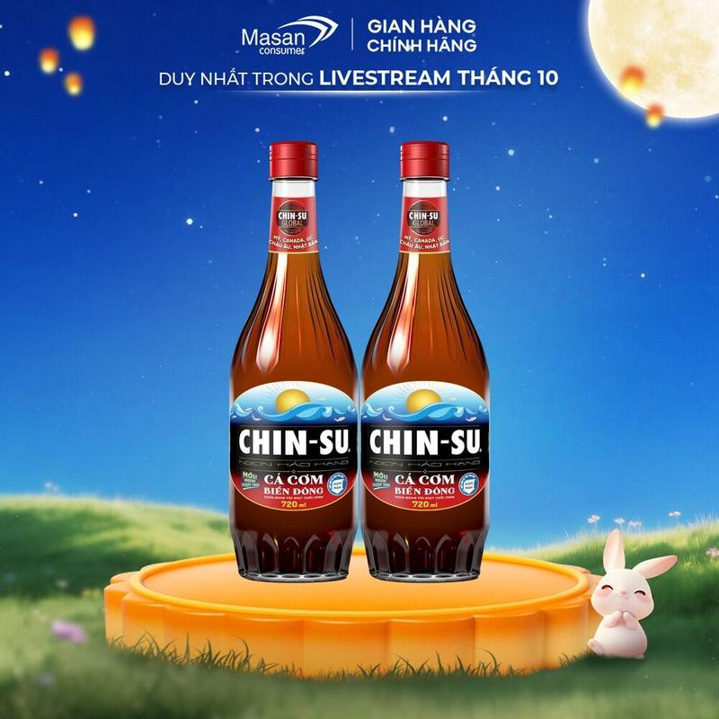 [DEAL KOL] Combo 2 Nước Mắm CHIN-SU Cá Cơm Biển Đông Chai 720ml