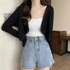 xFasshion.ID - Cardigan Gina Long Sleeve Crop / Cardigan Lengan Panjang Knitwear Wanita