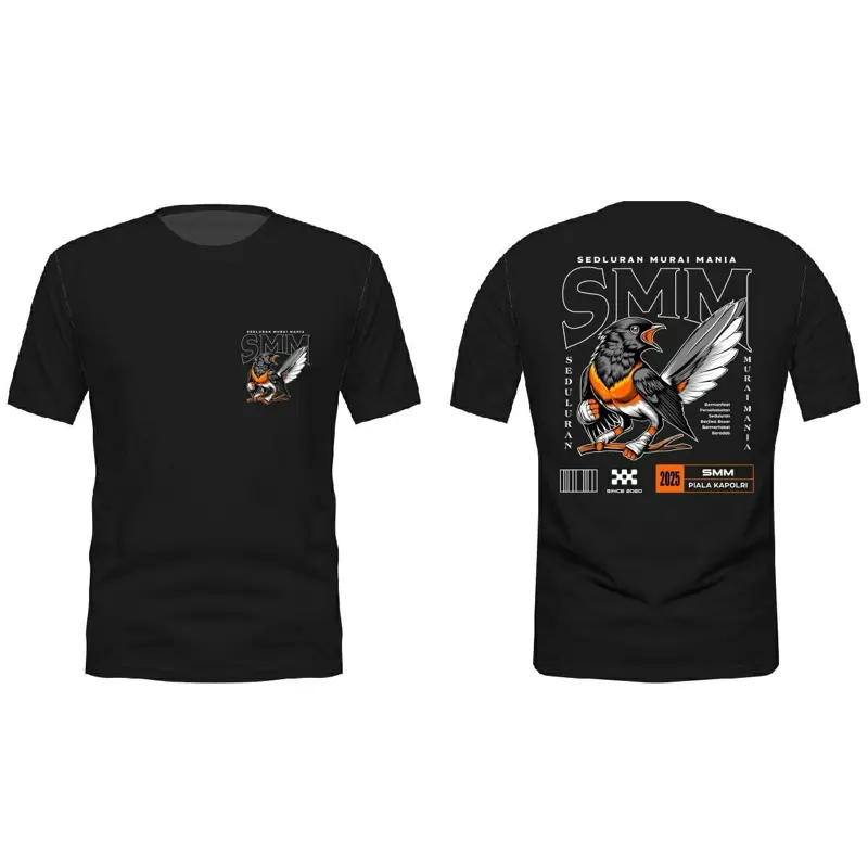 Kaos SMM PIALA KAPOLRI sablon plastisol premium Katun