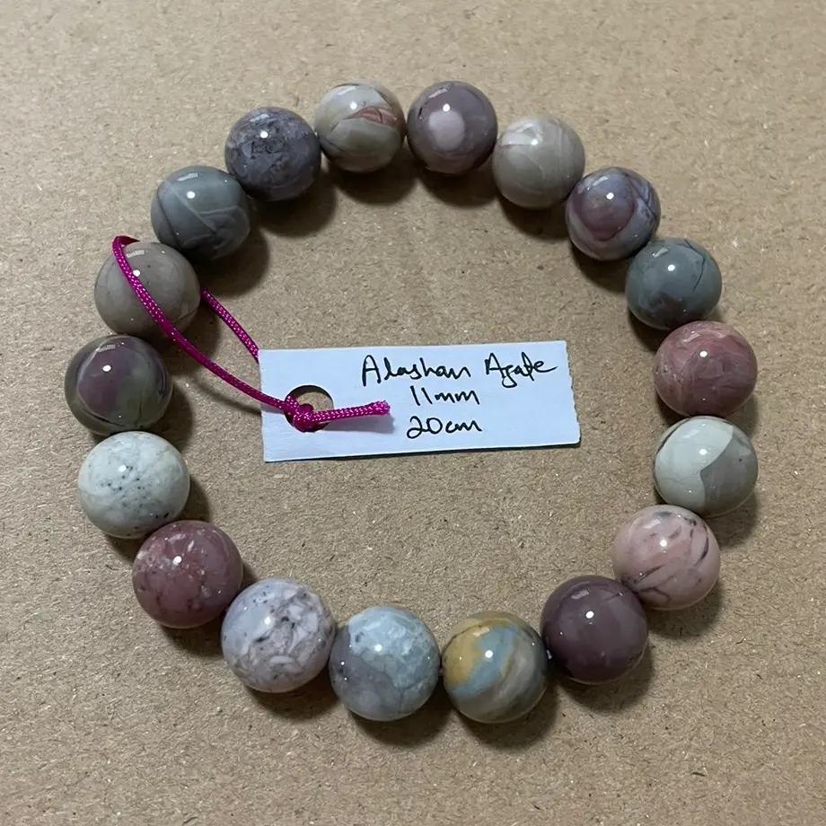 Natural Alashan Agate Crystal Bracelet