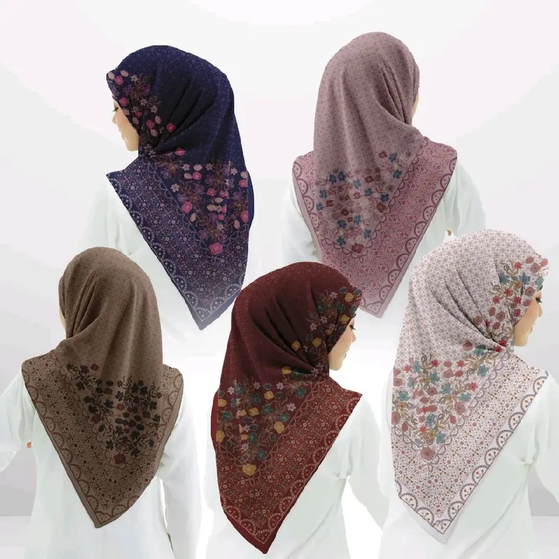Hijab Segi Empat Motif Premium