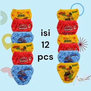 12 Pcs Celana Dalam Anak Laki Laki Usia 1-8 Tahun Cd Anak Cowo