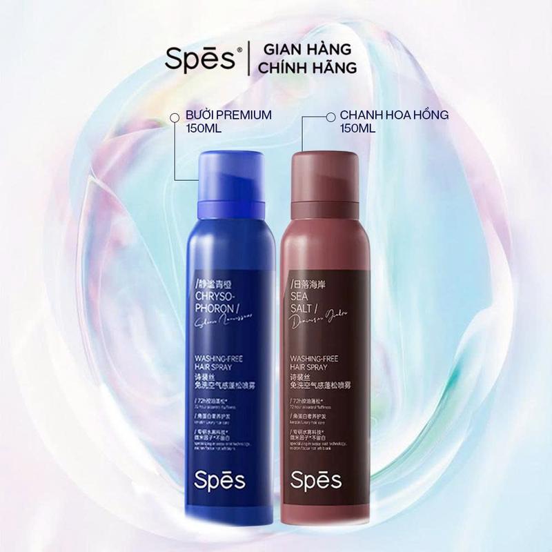 Dầu gội khô SPES Xịt tóc tạo phồng cấp tốc, thấm hút dầu không gây bết dính, giữ nếp 8h size 50/150/200ml
