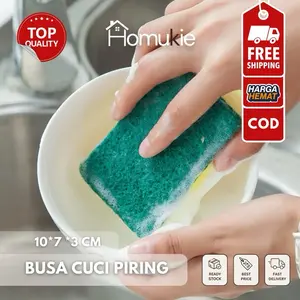 HOMUKIE - Sponge / Busa Cuci Piring 2 Sisi Halus & Kasar