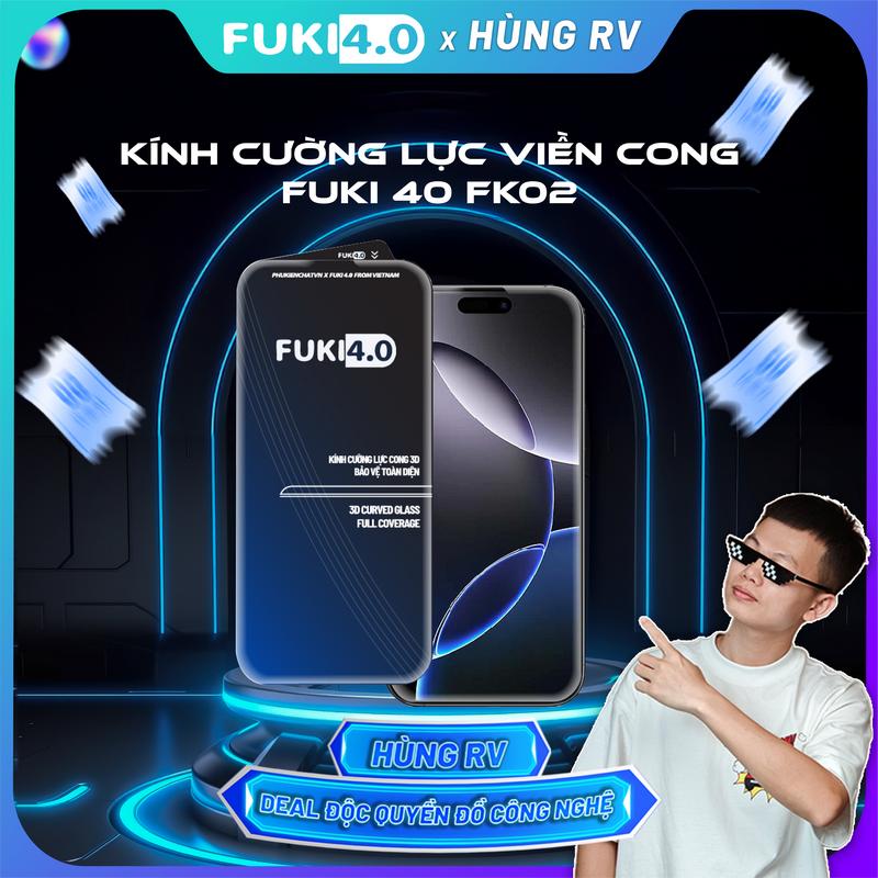 Kính cường lực cho iphone siêu cong FUKI40 FK02 ip 17 promax 16 promax 15 pro 1