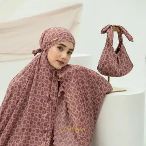 Mukena Dewasa Santorini Motif Almira Premium 3in1 Adem Nyaman Medina Series
