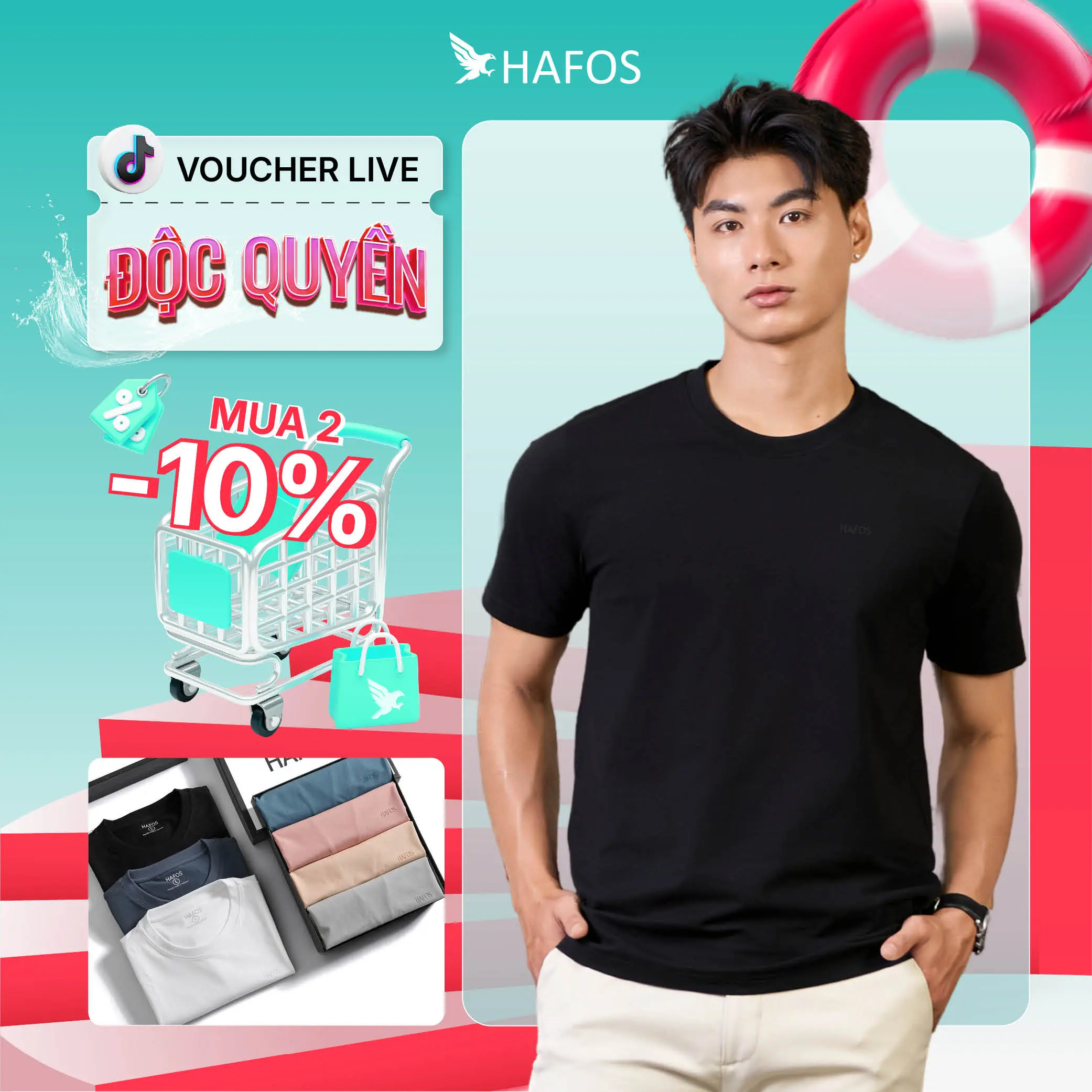 Áo thun nam Hafos BASIC cổ tròn, Áo phông nam chất Cotton Spandex,Regular Fit,ít nhăn,thoáng mát,nhiều màu dễ lựa chọn,không kén da, Menswear aothun basic
