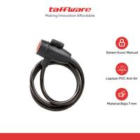 Gambar TaffGUARD Gembok Sepeda Anti Maling Cable Coil Lock Stainless Steel dari Taffware Official Store Kota Administrasi Jakarta Barat 1 Tokopedia