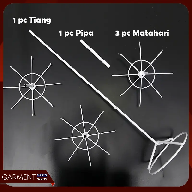 Rak Display Matahari Putar 3 Susun KECIL Gantungan Perhiasan Aksesoris HP 1