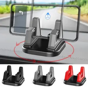Universal Car Phone Holder 360 Degree Rotate Silicone Car Mobile Phone Stand Mount Dashboard Smartphone Bracket in Car GPS Mount - gray