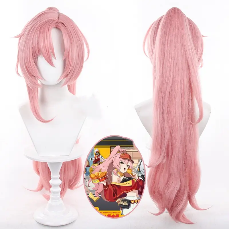 Nicole Zone Zero Zenless Demara McDonalds Cosplay Wig Artificial Anime Hair Hairpiece