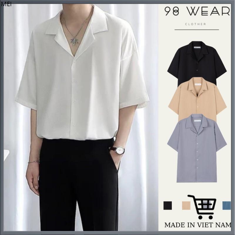 Áo Sơ Mi FORM RỘNG Cổ Bẻ, Áo Sơ Mi Tay Ngắn Vải Linen Sọc, Áo Sơ Mi Nam Nữ