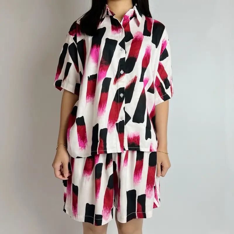 Piyama/ Baju Tidur Rayon Premium Cantik Setelan 3