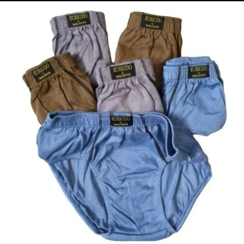 Celana dalam pria kareshi polos kaos/ CD laki-laki per (6pcs) Dewasa Boxer Cowok 1