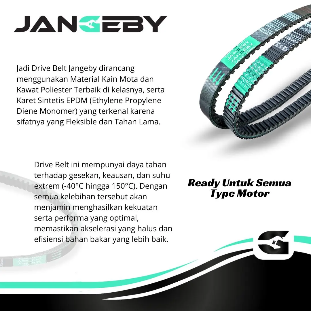 V Belt Drive Belt Jangeby Semua Type Motor Vanbelt Racing Jangeby