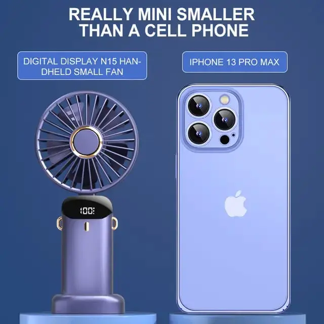 Kipas Angin MINI LED Display Digital Fan Pc - kipas angin kencang dan bagus 2 variasi kipas  mini 1