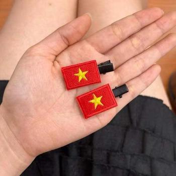 Product Review of Kẹp tóc hình lá cờ Việt Nam - Mebe from H**n Đ**g 0