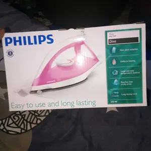 Philips Setrika Kering Diva GC122 - Tapak Non-Stick Ujung runcing dengan alur kancing, seterika, seterika philips, gosokan baju, strika, gosokan baju philips, setrika pakaian, setrika terbaik