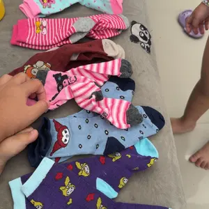Paket 6 Pasang Kaos Kaki Anak Perempuan Usia TK-Paud Motif Kuromi Lucu - Kaos Kaki Koromi - Fashion Anak