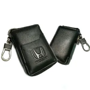 Dompet kunci mobil kulit asli donpet stnk   e-toll keyless