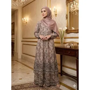 Safani series gamis tulle korneli gunting malaysia cantik dan anggun