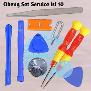 Sepaket Obeng Alat Service Isi 10+Lem Lcd 15 ML B7000/T7000 Bisa Buat Type Semua Hp