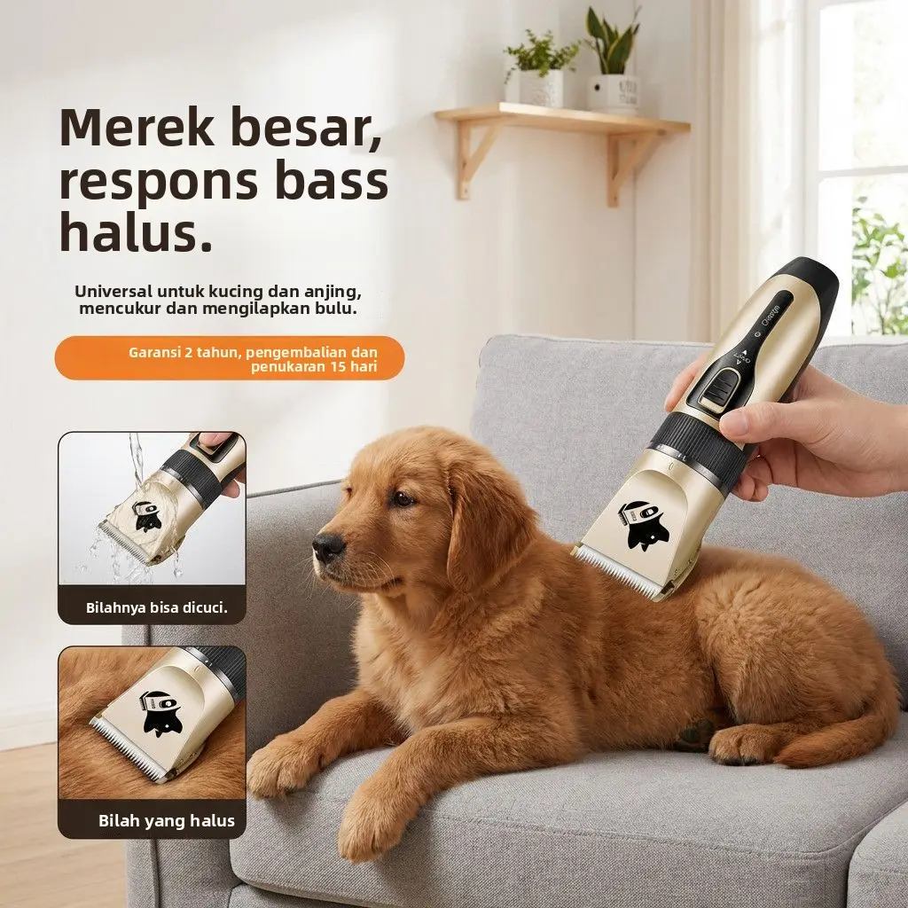 Pemangkas bulu anjing, alat pemotong bulu kucing dan anjing teddy elektrik, alat pemangkas bulu khusus, pemangkas bulu kaki, alat penyedot bulu.