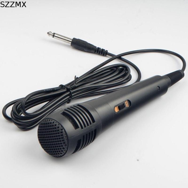 SZZMX Âm thanh di động 3,5mm\6,5mm Micro có dây Micro hát Micro động Hát Đen…