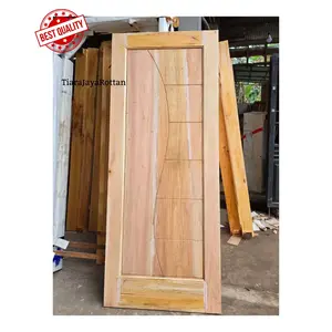Ready Stock Daun Pintu Kayu Mahoni Motif minimalis, Ukuran 200x80cm
