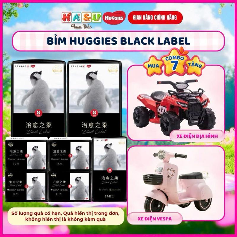 COMBO 7G Tã Quần Huggies Black Label Cao Cấp Khô Thoáng, Chống Tràn size M36/L40/XL34/XXL24