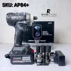 Impact Wrench APR Type AP84+ Torsi 550Nm 1Baterai Edition Standart Facelift Pembuka Baut Roda Ban Mobil CVT Motor Premium