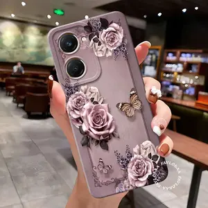 Case kompatibel cocok untuk hp Vivo Y03 2024 Y03T Vivo Y18 Vivo Y27s Vivo Y36 Case Procamera Fashion Case Silikon Tpu