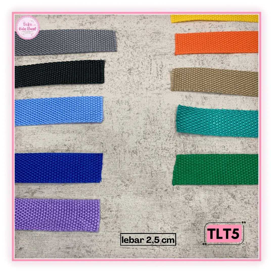 Tlt5 Tali Tas / Gesper Lebar 2.5cm Per Meter
