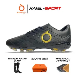 COD Sepatu Bola Pria Ortuseight Olahraga Pria Out Door Terbaru Hitam