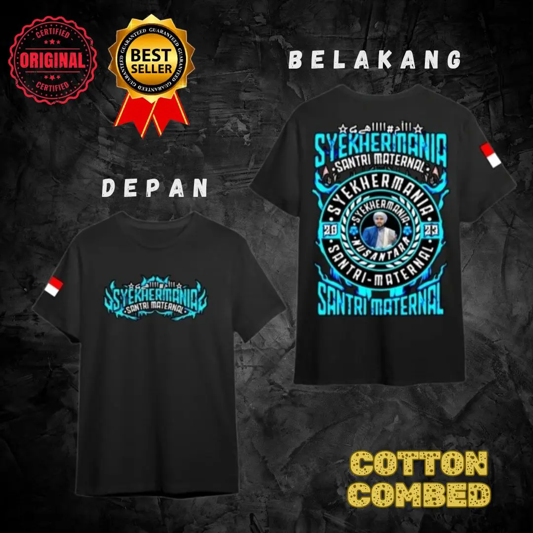 ZULMY - Kaos SyekherMania Santri Maternal - Tshirt Anak - Kaos Anak Unisex - Kaos Katun Combed Viral