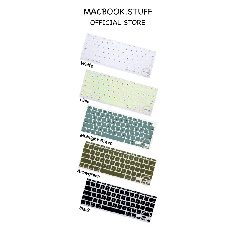Keyboard Protector Compatible for Macbook Pro Air M1 M2 M3 M4 Basic Colour 0
