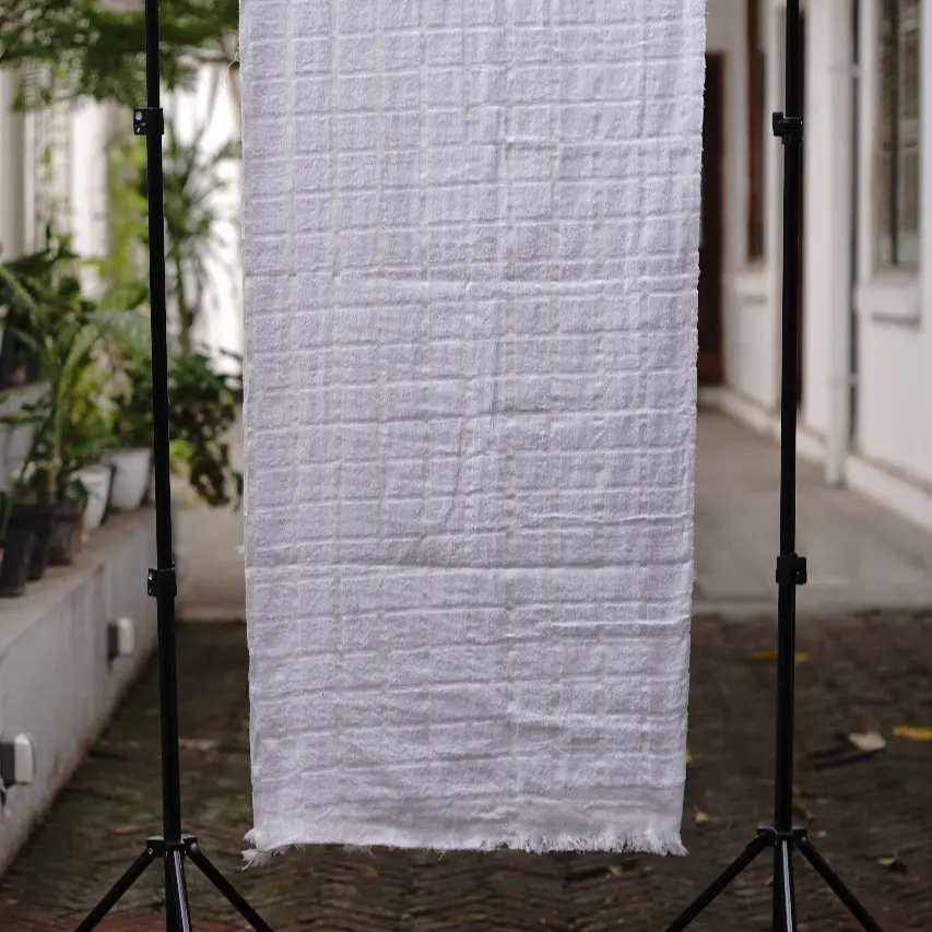 Kain Ihram PREMIUM TC COTTON Motif Kotak 230 x 115