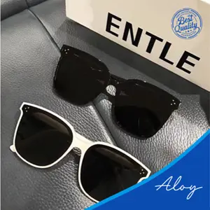 PL-H003 "PROMO" A2-C1  Korea Pria/Wanita  Design Retro Mata Kucing Kacamata Hitam Wanita Sunglasses KM01 Black Eyewear