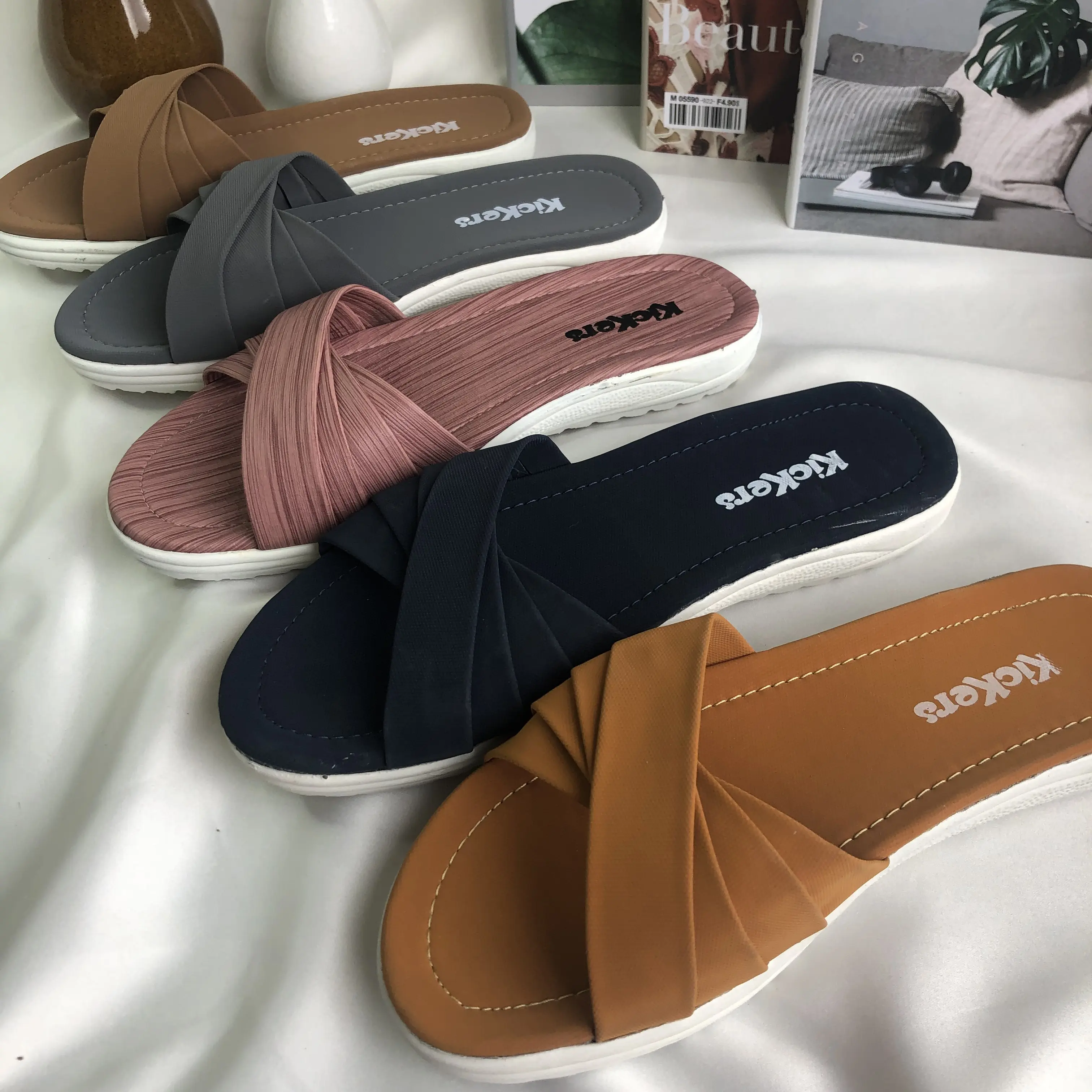 SANDAL SLOP WANITA KIPAS RUMAHAN EMPUK NYAMAN KIPAS