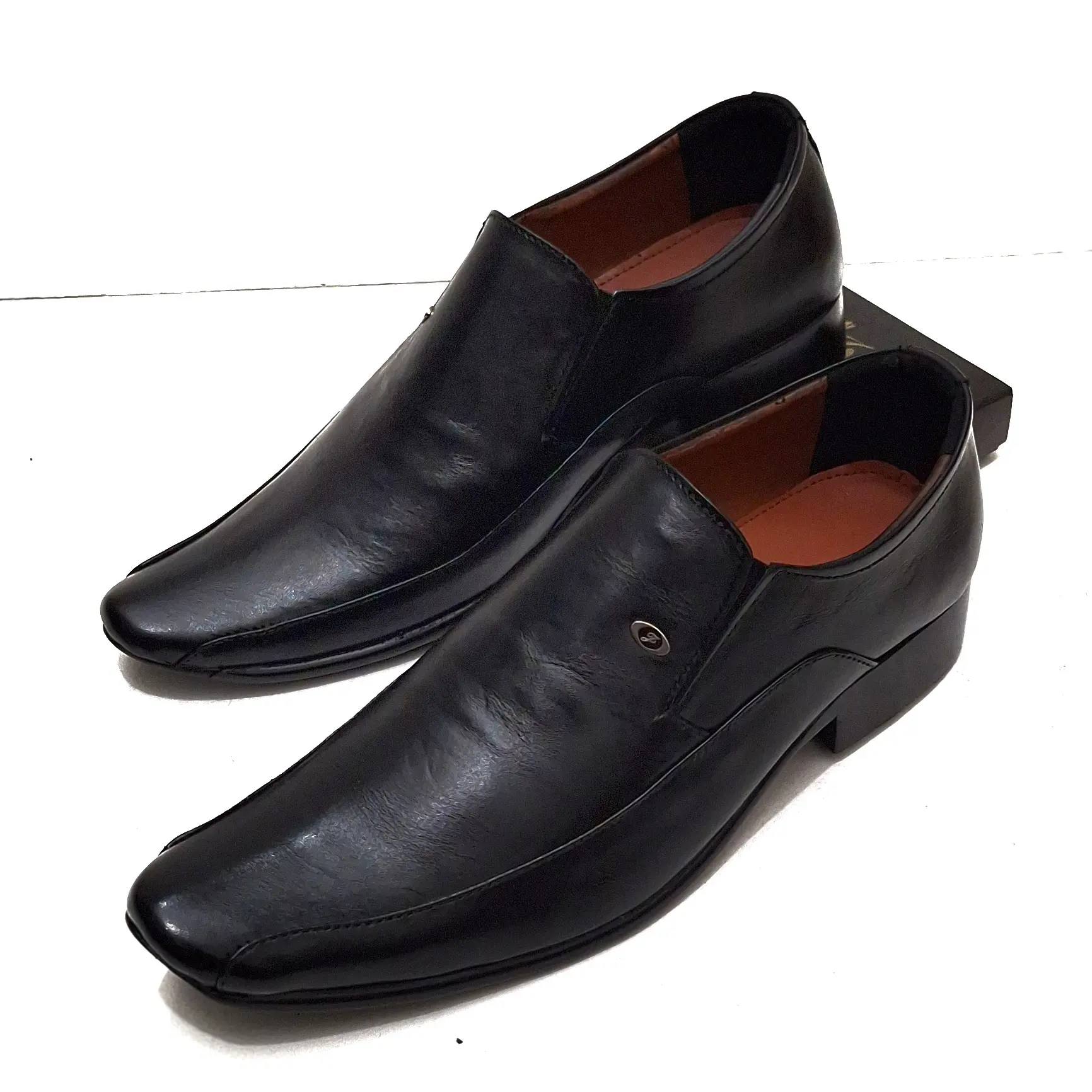 Sepatu pantofel pria kulit sapi asli jc329 outsol anti selip formal shoes