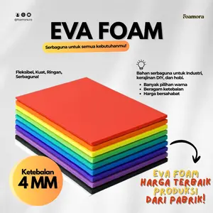 EVA FOAM 4MM - FOAM LEMBARAN, EVA LEMBARAN,  BERBAGAI WARNA, BERBAGAI UKURAN