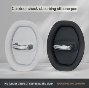 Universal Silicone Car Door Lock Shock-absorbing Protective Rubber Silicone Pad Cover Karet Pelindung Kait Pintu Mobil
