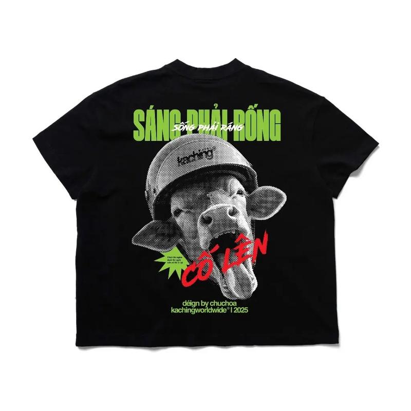Áo thun Boxy TshirtSÁN PHẢI RỐN aka Áo Thun KACHIN