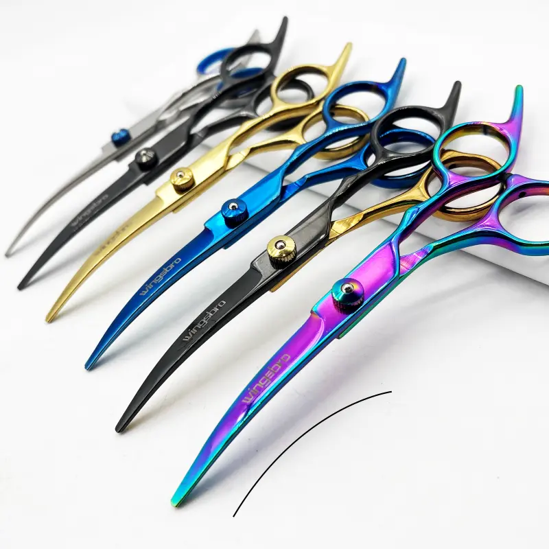 6.7 Inches Down Curved Pet Grooming Scissors, Pet Hair Beauty Tools and Accessories Trimming Scissors