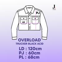 Gambar JINISO Big Size Jaket Jeans Oversize Raw Trucker Black Acid - SEMUA UKURAN dari JINISO JEANS Kota Administrasi Jakarta Utara 3 Tokopedia