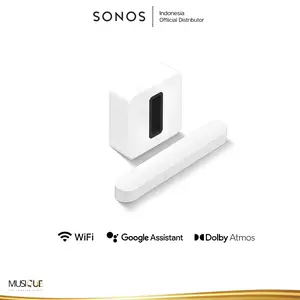 SONOS 3.1 Premium Entertainment Set with Beam (Gen2) + Sub 4 Wireless Home Theater System - White