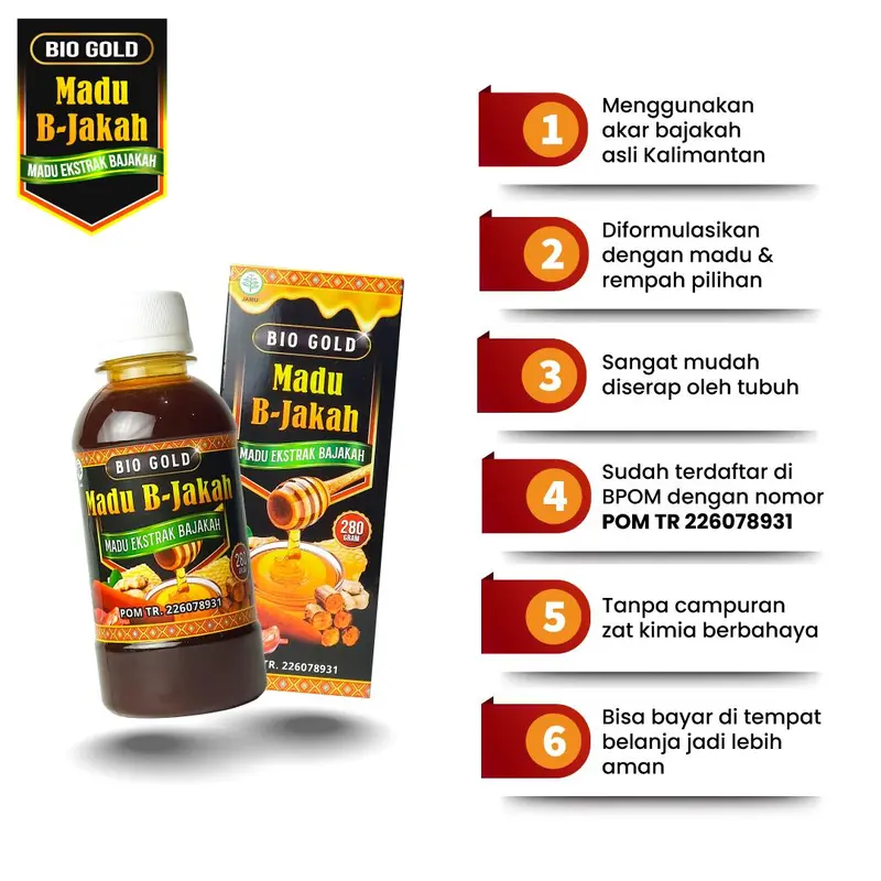 Madu Bajakah Bio Gold B-Jakah Madu Bajakah Asli Ampuh Atasi Benjolan BPOM 2