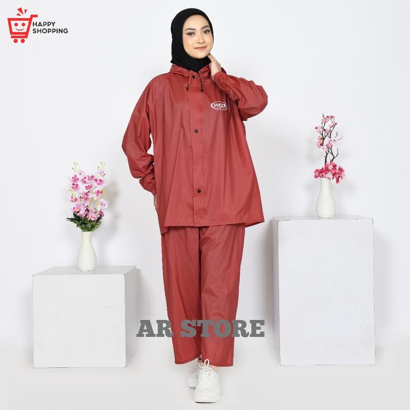 Product Introduction of Jas Hujan Original Stelan Baju Celana Pri&Wamita Bahan PVC O,25 BesQualiti moca 11