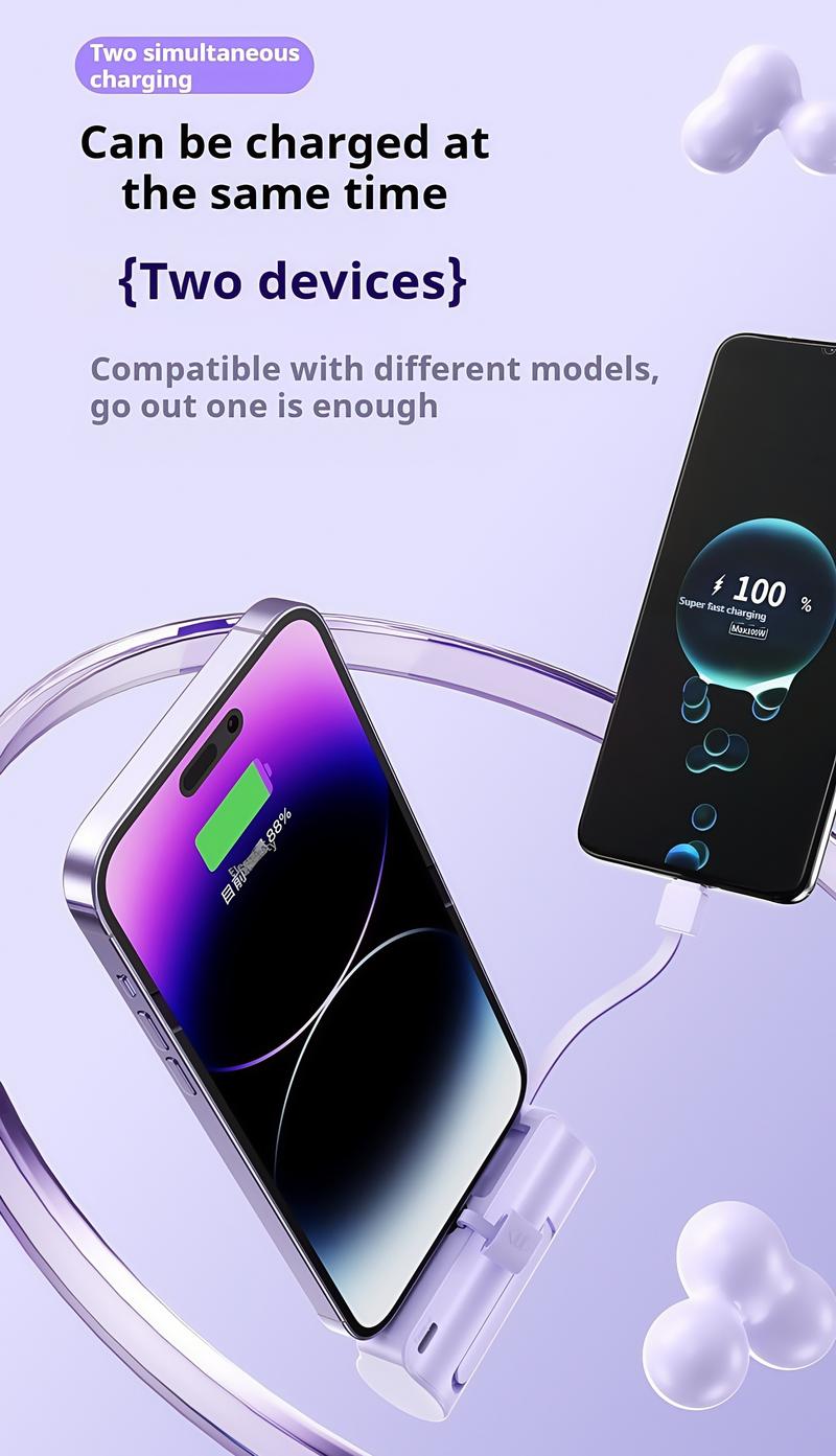 Product Introduction of SGLOBFY Mini powerbank fast charging With cable Type c Portable charger power bank 10000mAh For iphone 48